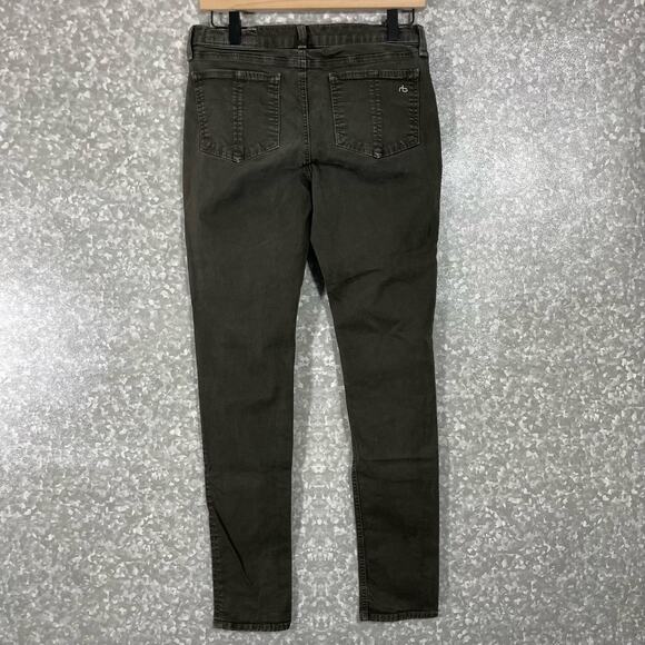 Rag & Bone Jean Women's Hunter Green/Black Legging Jeans - Size 28 - Mid Rise - Picture 8 of 8